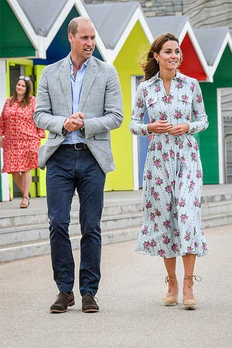 Duke and Duchess leaving Barry Island