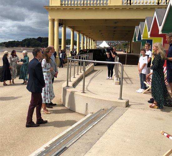 Rob, Duchess and Duke at Beach Huts