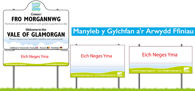 Roundabout-signs-welsh