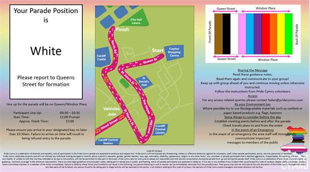 Pride march map