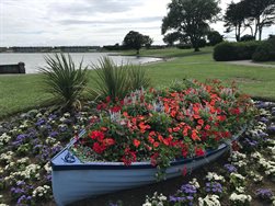 Flowerbed boat