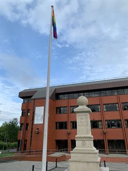 Civic Offices Pride Flag