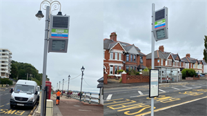 Solar powered bus stops