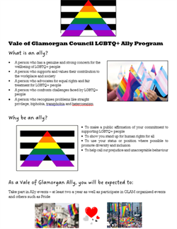 VoG LGBTQ+ Ally Programme poster 1