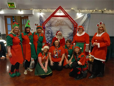 FIS Team as Christmas elves