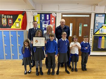 Llanfair Armed Forces Award presentation