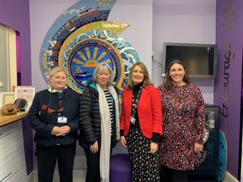 MS Heledd Fychan visit to Cogan Primary