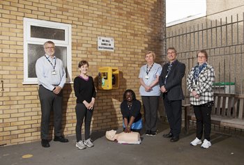 Cllr Eddie Williams with Staff at Rondel House