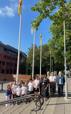 Windrush Flag raising at the Civic Offices