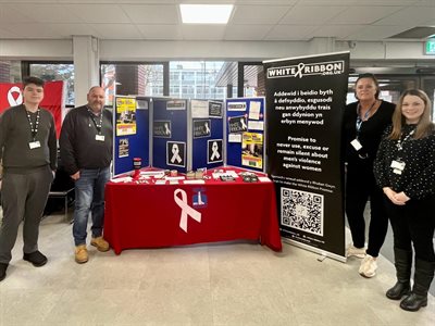 White Ribbon Day Stall