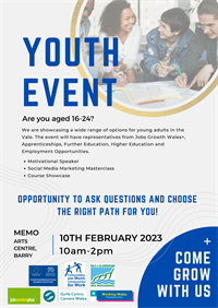 Youth Careers Event poster - Eng