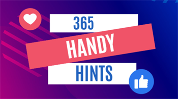 365 Handy Hints Banner