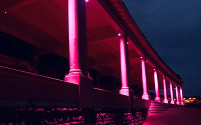 Western shelter pink illumination - breast cancer awareness