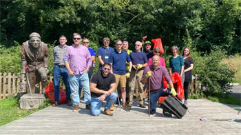 Facilities team litter picking