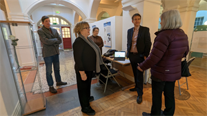 Rob Thomas and Cllr Burnett at Holocaust Memorial Day Exhibition