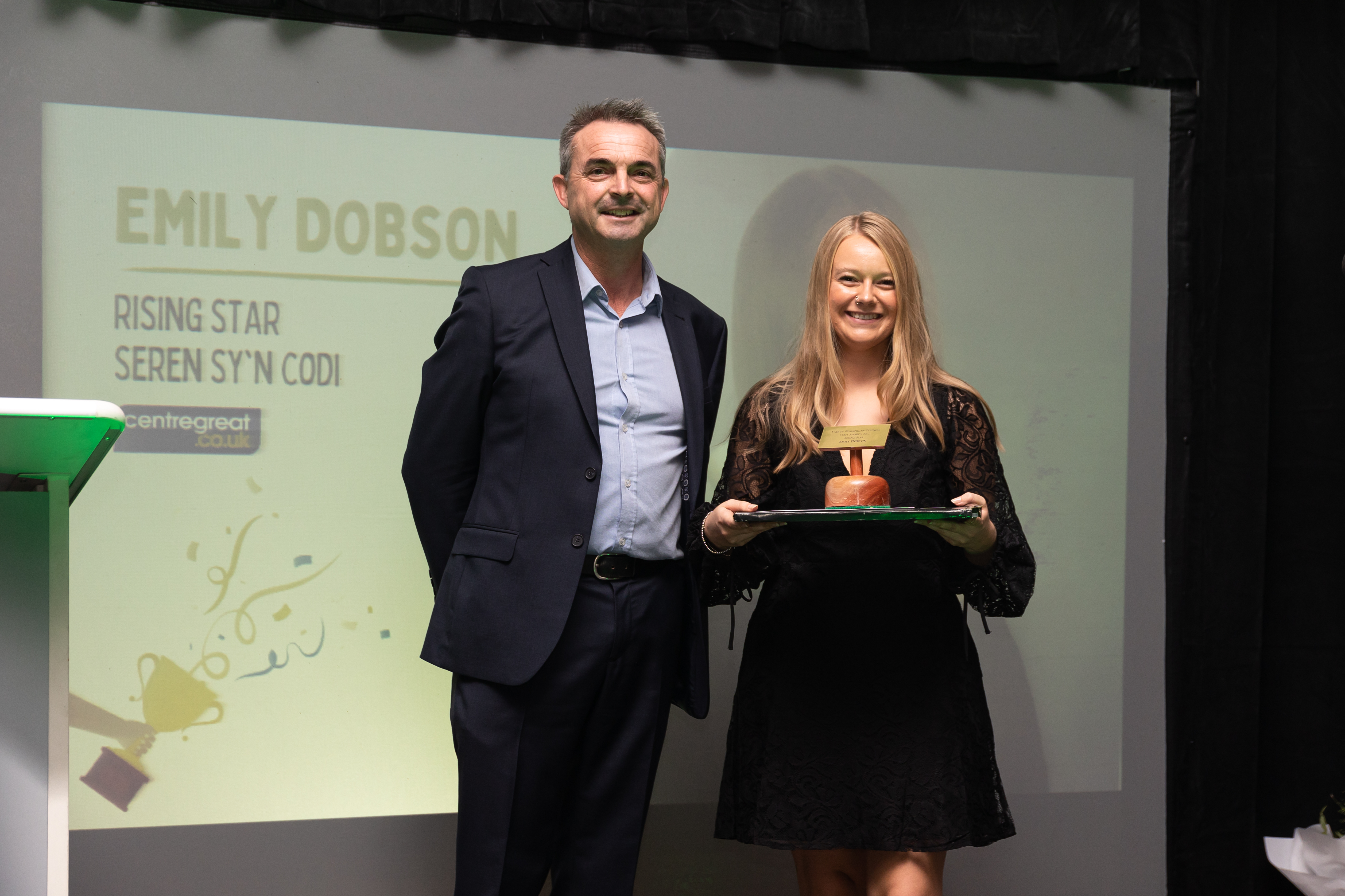 Emily Dobson with sponsor