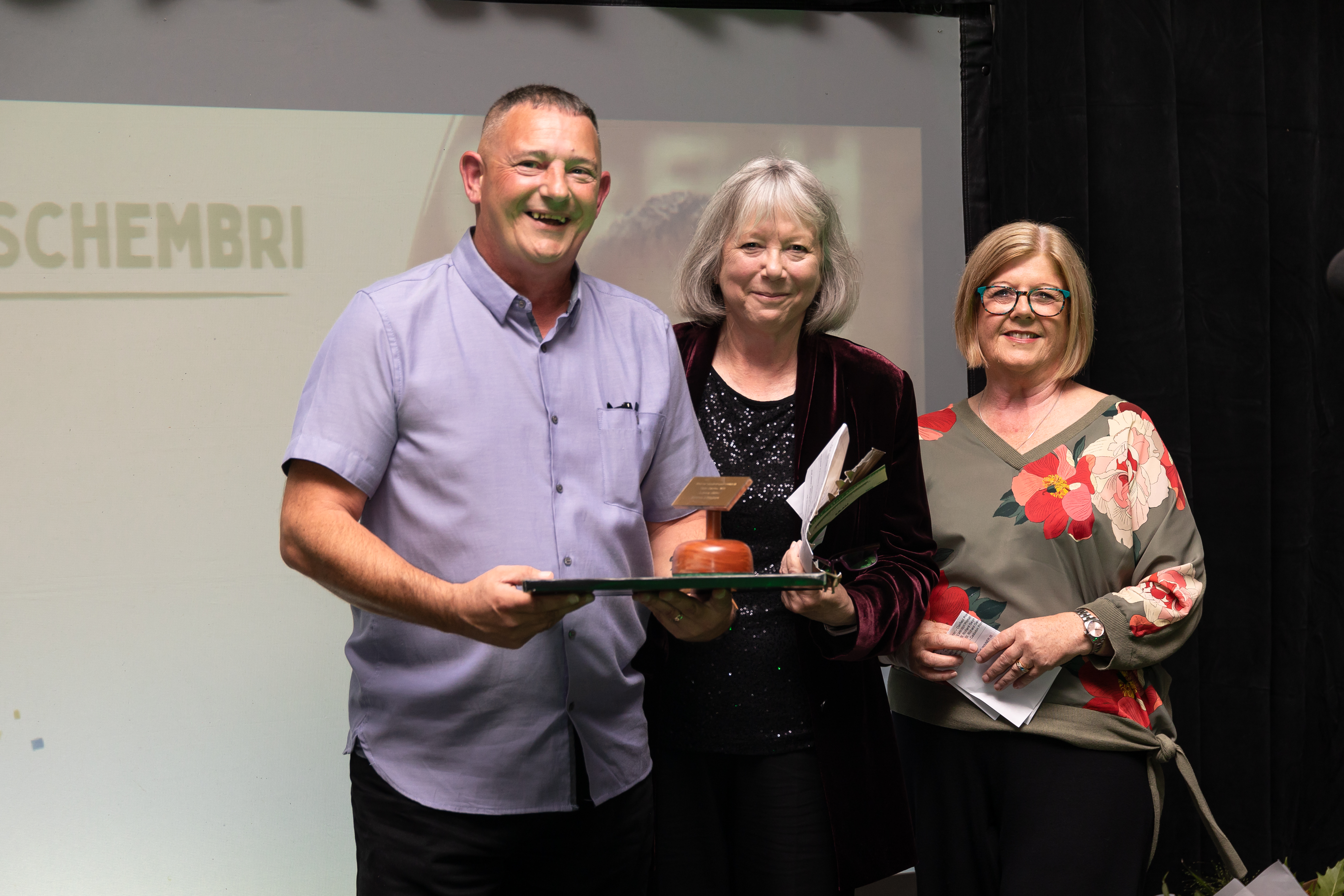 Jeffery Schembri with Cllr Burnett and Cllr Brooks